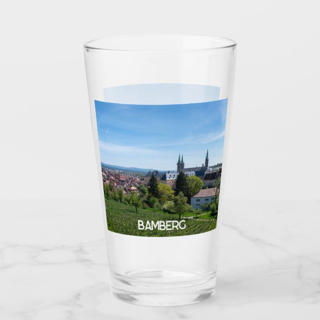 Panorama från den gamla historiska staden Bamberg, Glaskopp (Framsida)