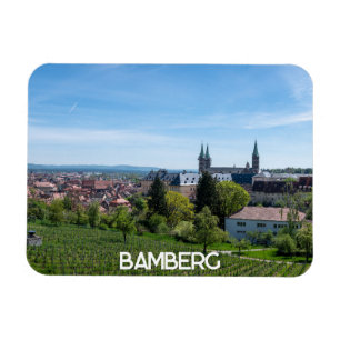 Panorama från den gamla historiska staden Bamberg, Magnet
