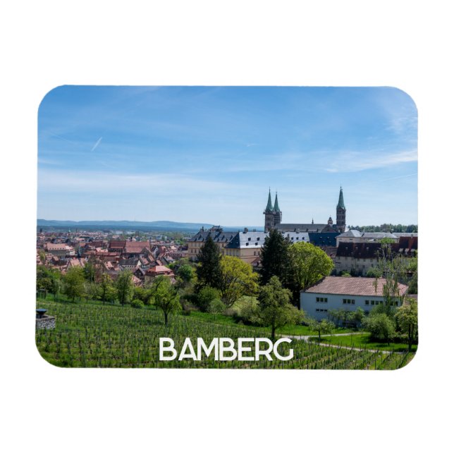 Panorama från den gamla historiska staden Bamberg, Magnet (Horisontell)