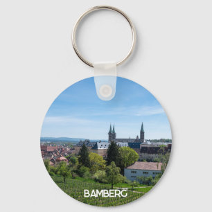 Panorama från den gamla historiska staden Bamberg, Nyckelring