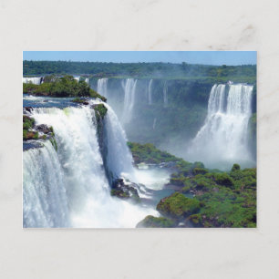 Panorama från Iguazu Waterfalls från Brasilien Vykort