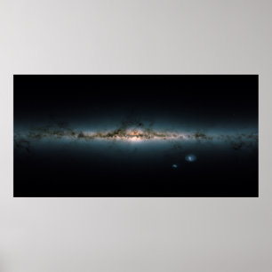 Panorama från Milkyway Galaxy som togs 2018 Poster