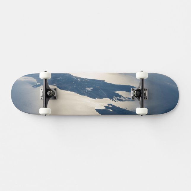 Panorama från rymdmarkering Cook Strait Mini Skateboard Bräda 18,5 Cm (Horz)