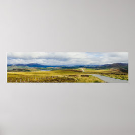 Panorama från skotska högländerna poster