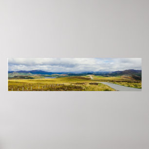 Panorama från skotska högländerna poster