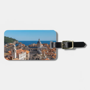 Panorama från staden Dubrovnik - Kroatien Bagagebricka