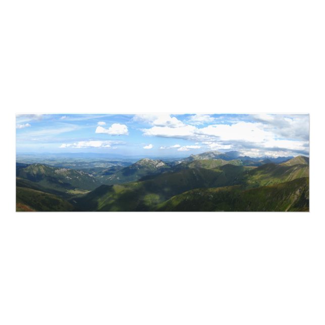 Panorama från Wolowiec, Tatras Fototryck (Framsidan)