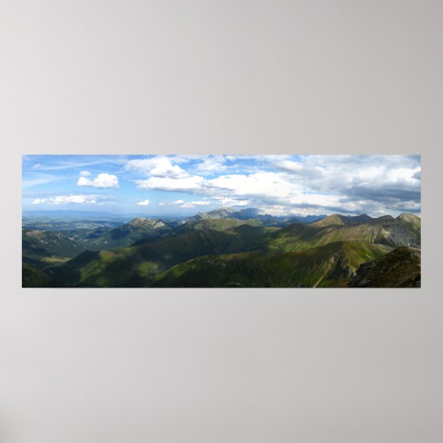 Panorama från Wolowiec, Tatras Poster (Framsidan)