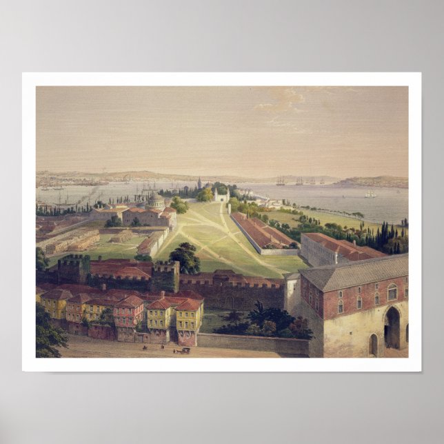 Panorama i Konstantinopel, tallrik 22 från Aya Sof Poster (Framsidan)