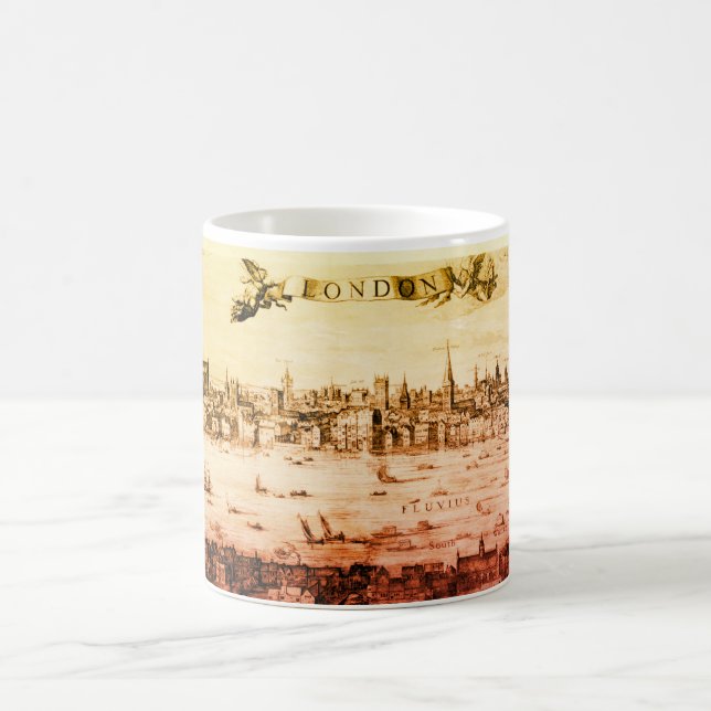 Panorama i London 1616 Kaffemugg (Center)