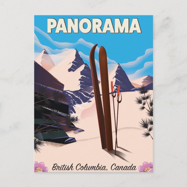 Panorama Kanada resaffisch Vykort (Framsida)