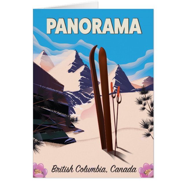 Panorama Kanada reseskylt Hälsningskort (Framsidan)
