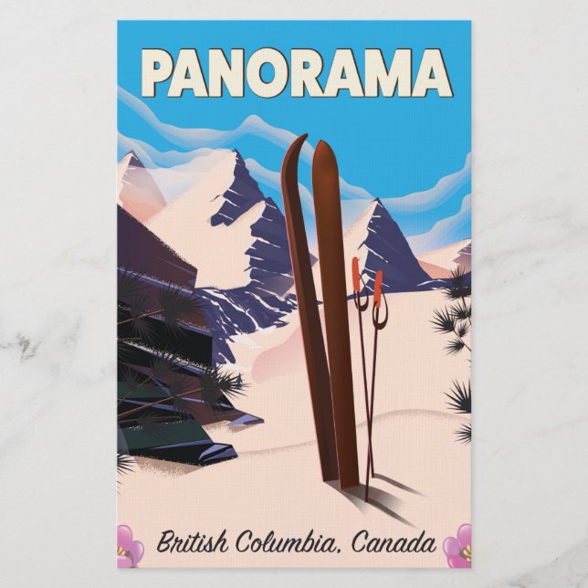 Panorama Kanadas reseaffisch Brevpapper (Framsida)