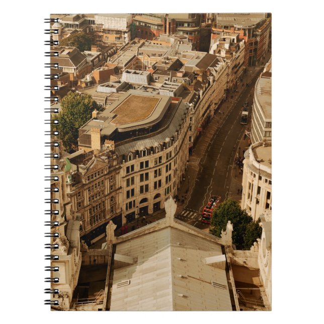 Panorama med looftop view i London med urban archi Anteckningsbok (Framsidan)