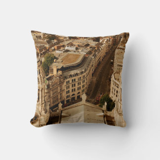 Panorama med looftop view i London med urban archi Kudde