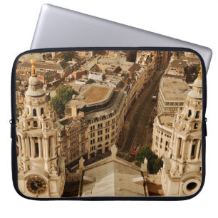 Panorama med looftop view i London med urban archi Laptop Fodral