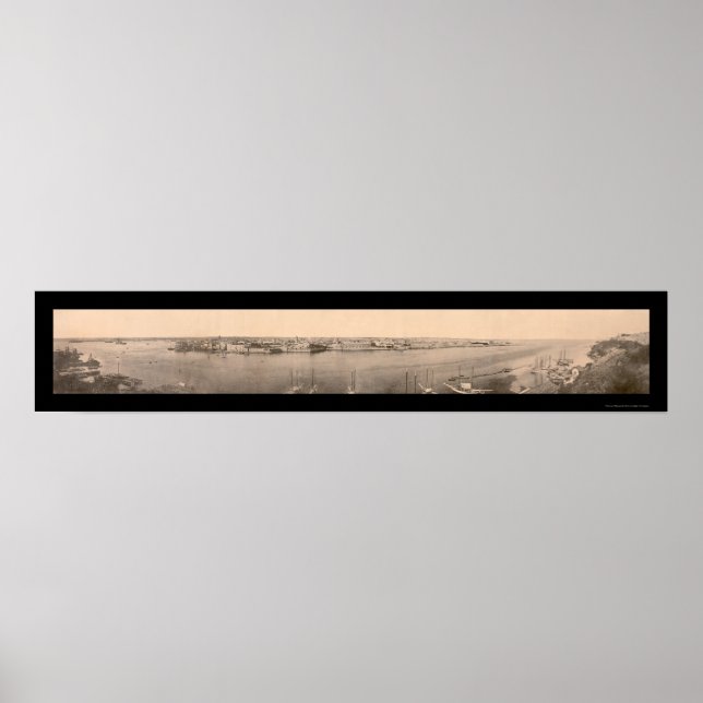 Panorama of Havana Photo 1898 Poster (Framsidan)