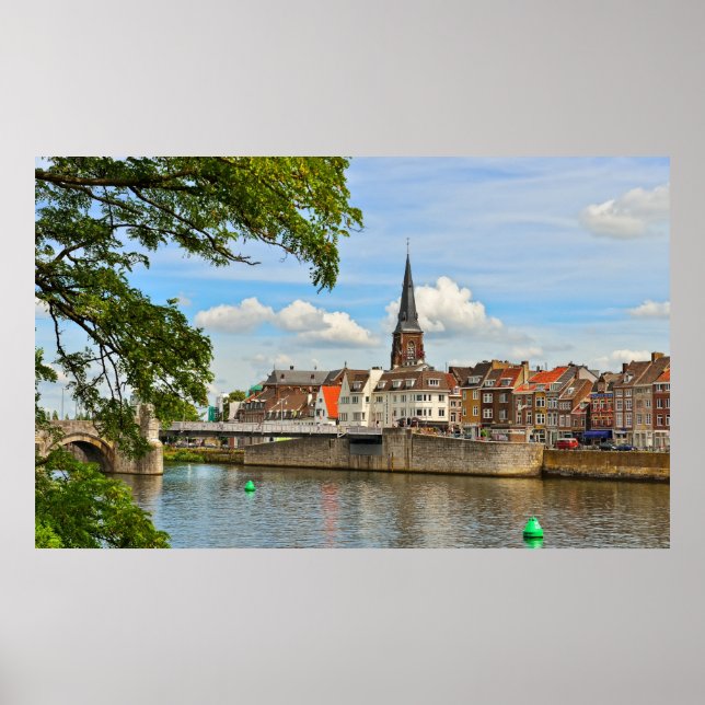 Panorama of Maastricht, Nederländerna Poster (Framsidan)