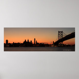 Panorama of Philadelphia, Pennsylvania Poster