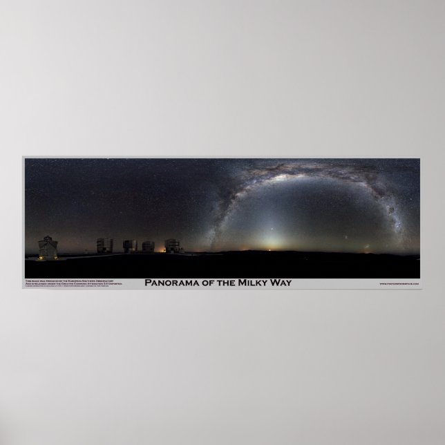 Panorama om Milky Way Poster (Framsidan)