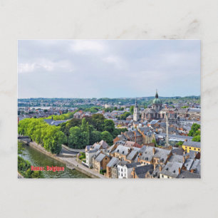 Panorama över Namur-staden Vykort