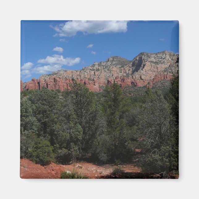 Panorama över röda klippor i Sedona Arizona Magnet (Framsidan)