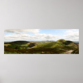 Panorama Pentland Backe i Edinburgh, Skottland Poster