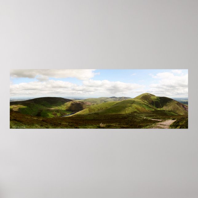 Panorama Pentland Backe i Edinburgh, Skottland Poster (Framsidan)