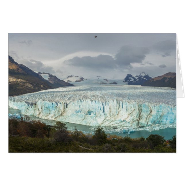 Panorama- Perito Moreno glaciär Hälsningskort (Framsidan Horizontal)