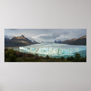 Panorama- Perito Moreno glaciär Poster