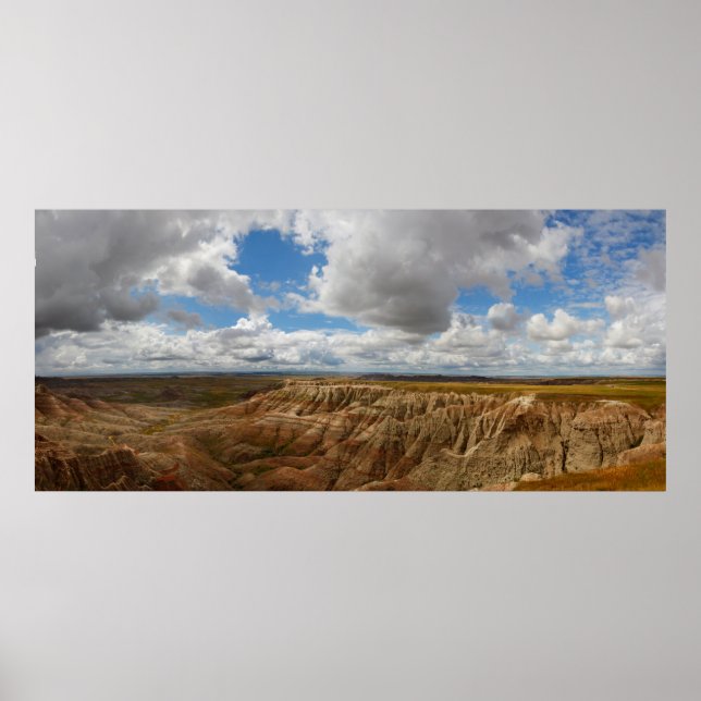 Panorama Point, Badlands nationalpark, SD Poster (Framsidan)