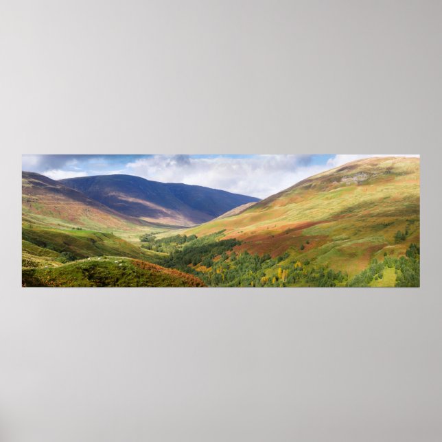 Panorama Poster från skotska högländer (Framsidan)
