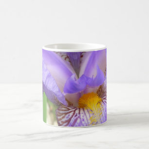 Panorama- purpurfärgad Iris Kaffemugg
