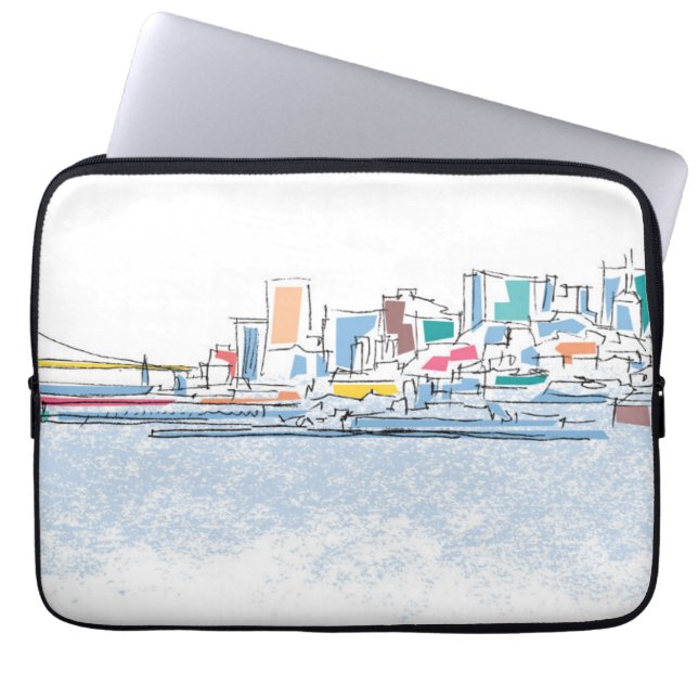 Panorama- San Franciso, CA Laptop Fodral (Framsidan)