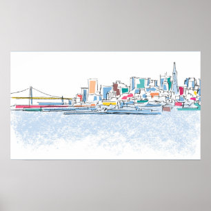 Panorama- San Franciso, CA Poster