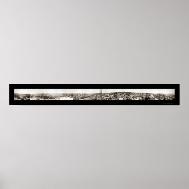 Panorama Spokane WA Photo 1902 Poster (Framsidan)