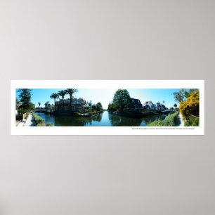 Panorama- Venedig kanaler Poster