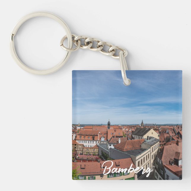 Panorama-vy från den gamla staden uppifrån i Bambe (Framsidan)