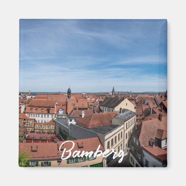 Panorama-vy från den gamla staden uppifrån i Bambe Magnet (Framsidan)