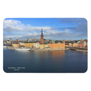 Panorama-vy över Stockholms gamla stad - Gamla Sta Magnet
