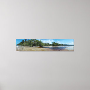 PanoramaCahuita strand Canvastryck