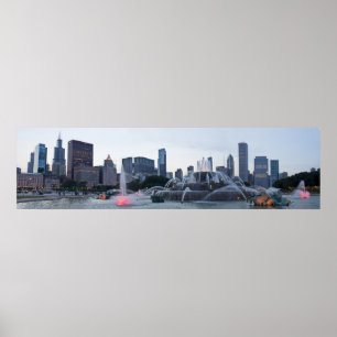 PanoramaChicago Blackhawks seger Poster