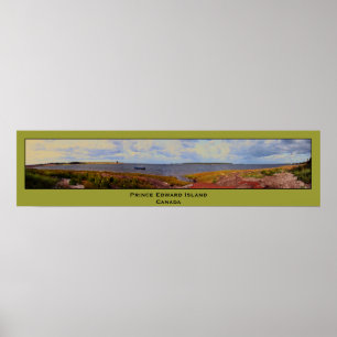 Panoramamålning av Prince Edward Island, Kanada Poster