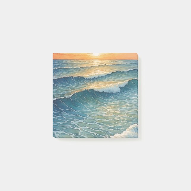 Panoramautsikt över vatten post-it block (Framsida)