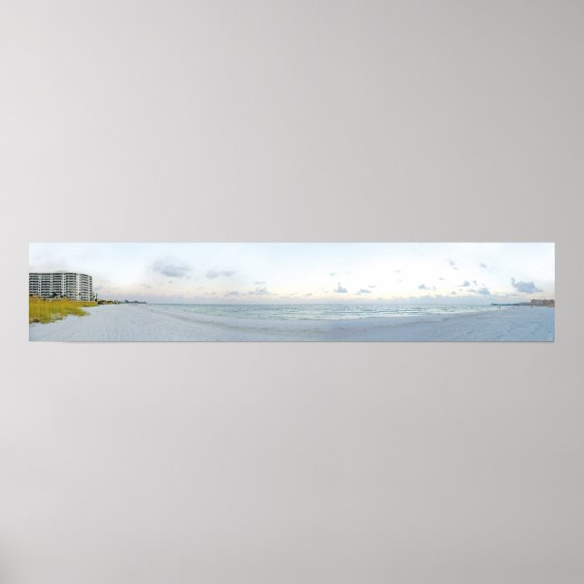 Panoramic Beach Photo II Poster (Framsidan)