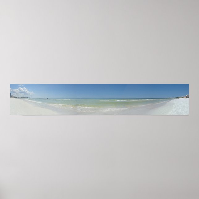 Panoramic Beach Photo Poster (Framsidan)