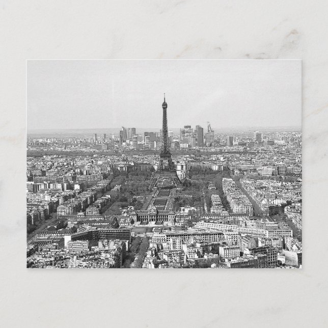 Panoramic Eiffel Torn Vykort (Framsida)