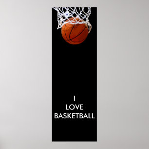 Panoramic I Kärlek Basketball Poster