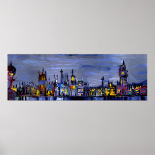 Panoramic London Poster