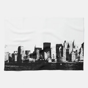 Panoramic New York City Kitchen Towels Kökshandduk